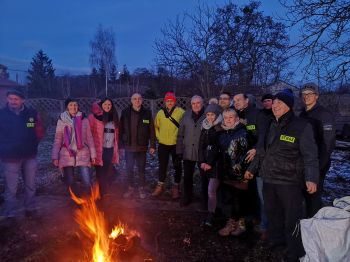 Zimowy spacer i ognisko w �ukach