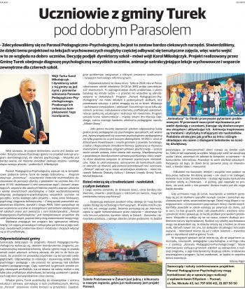 Uczniowie z gminy Turek pod dobrym parasolem 